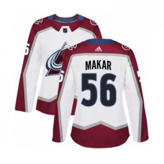 Womens Adidas Colorado Avalanche 56 Cale Makar Authentic White Away NHL Jersey Womens Adidas Colorado Avalanche 56 Cale Makar Authentic White Away NHL Jersey