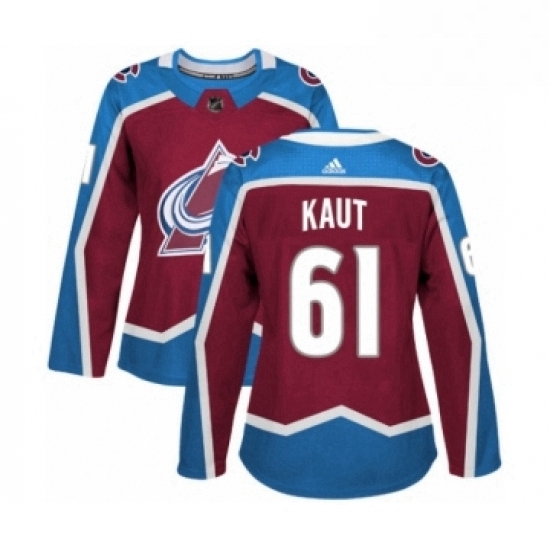 Womens Adidas Colorado Avalanche 61 Martin Kaut Premier Burgundy Red Home NHL Jersey Womens Adidas Colorado Avalanche 61 Martin Kaut Premier Burgundy Red Home NHL Jersey