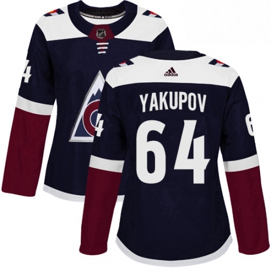 Womens Adidas Colorado Avalanche 64 Nail Yakupov Authentic Navy Blue Alternate NHL Jersey Womens Adidas Colorado Avalanche 64 Nail Yakupov Authentic Navy Blue Alternate NHL Jersey
