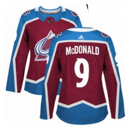 Womens Adidas Colorado Avalanche 9 Lanny McDonald Premier Burgundy Red Home NHL Jersey Womens Adidas Colorado Avalanche 9 Lanny McDonald Premier Burgundy Red Home NHL Jersey