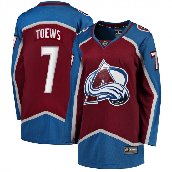 Womens Adidas Colorado Avalanche7 Devon Toews Burgundy Home Authentic Stitched NHL Jersey Womens Adidas Colorado Avalanche7 Devon Toews Burgundy Home Authentic Stitched NHL Jersey