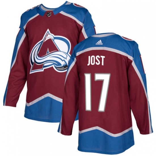 Youth Adidas Colorado Avalanche 17 Tyson Jost Premier Burgundy Red Home NHL Jersey Youth Adidas Colorado Avalanche 17 Tyson Jost Premier Burgundy Red Home NHL Jersey