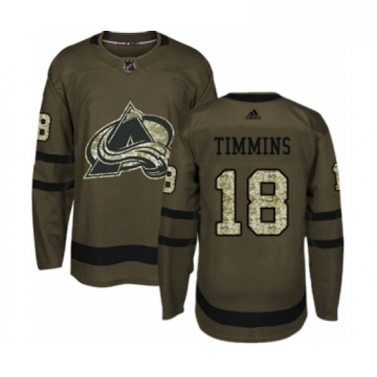 Youth Adidas Colorado Avalanche 18 Conor Timmins Premier Green Salute to Service NHL Jersey Youth Adidas Colorado Avalanche 18 Conor Timmins Premier Green Salute to Service NHL Jersey