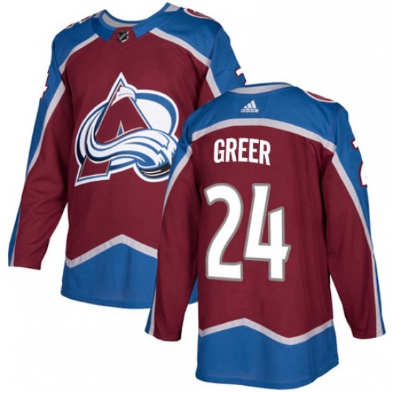 Youth Adidas Colorado Avalanche 24 AJ Greer Premier Burgundy Red Home NHL Jersey Youth Adidas Colorado Avalanche 24 AJ Greer Premier Burgundy Red Home NHL Jersey