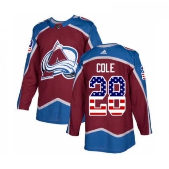 Youth Adidas Colorado Avalanche 28 Ian Cole Authentic Burgundy Red USA Flag Fashion NHL Jersey Youth Adidas Colorado Avalanche 28 Ian Cole Authentic Burgundy Red USA Flag Fashion NHL Jersey
