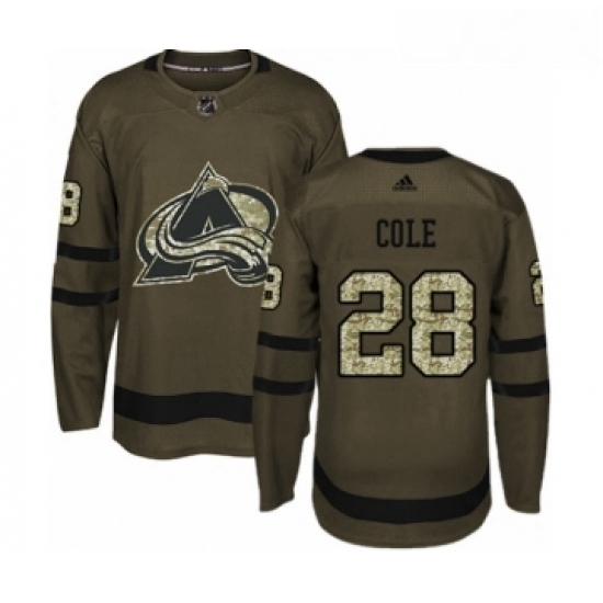 Youth Adidas Colorado Avalanche 28 Ian Cole Premier Green Salute to Service NHL Jersey Youth Adidas Colorado Avalanche 28 Ian Cole Premier Green Salute to Service NHL Jersey