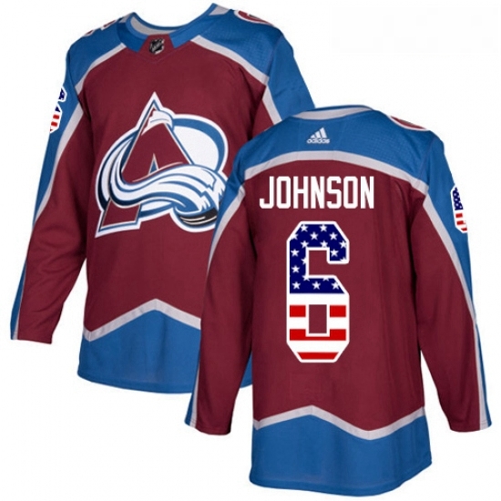 Youth Adidas Colorado Avalanche 6 Erik Johnson Authentic Burgundy Red USA Flag Fashion NHL Jersey Youth Adidas Colorado Avalanche 6 Erik Johnson Authentic Burgundy Red USA Flag Fashion NHL Jersey