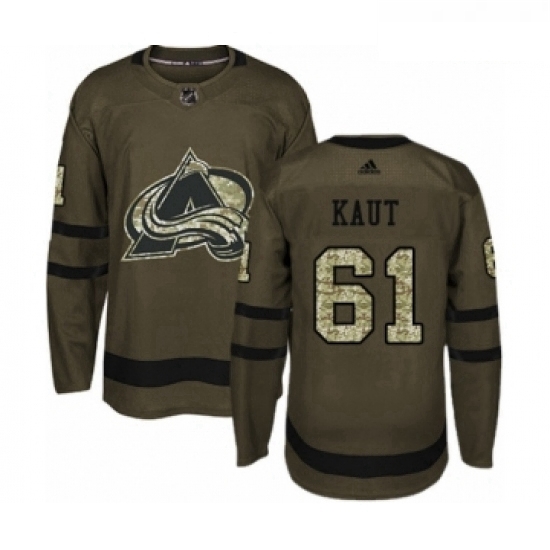 Youth Adidas Colorado Avalanche 61 Martin Kaut Premier Green Salute to Service NHL Jersey Youth Adidas Colorado Avalanche 61 Martin Kaut Premier Green Salute to Service NHL Jersey