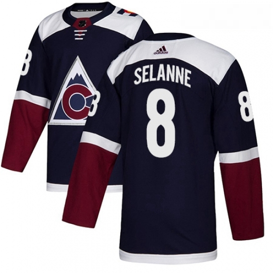 Youth Adidas Colorado Avalanche 8 Teemu Selanne Authentic Navy Blue Alternate NHL Jersey Youth Adidas Colorado Avalanche 8 Teemu Selanne Authentic Navy Blue Alternate NHL Jersey