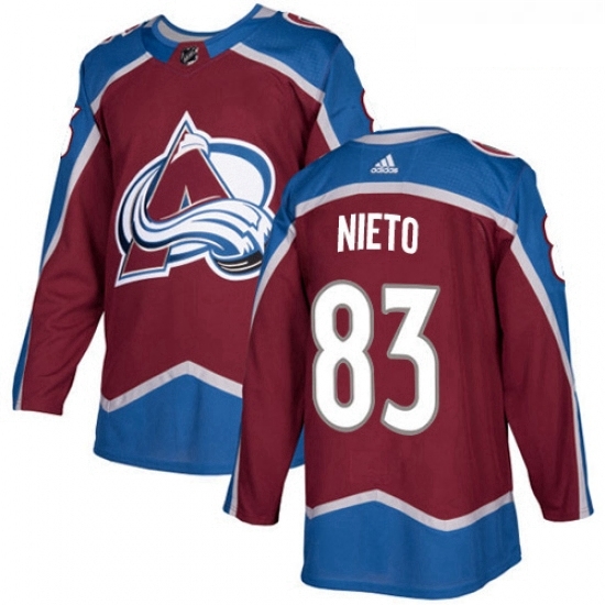 Youth Adidas Colorado Avalanche 83 Matt Nieto Authentic Burgundy Red Home NHL Jersey Youth Adidas Colorado Avalanche 83 Matt Nieto Authentic Burgundy Red Home NHL Jersey