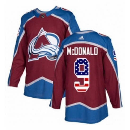 Youth Adidas Colorado Avalanche 9 Lanny McDonald Authentic Burgundy Red USA Flag Fashion NHL Jersey Youth Adidas Colorado Avalanche 9 Lanny McDonald Authentic Burgundy Red USA Flag Fashion NHL Jersey