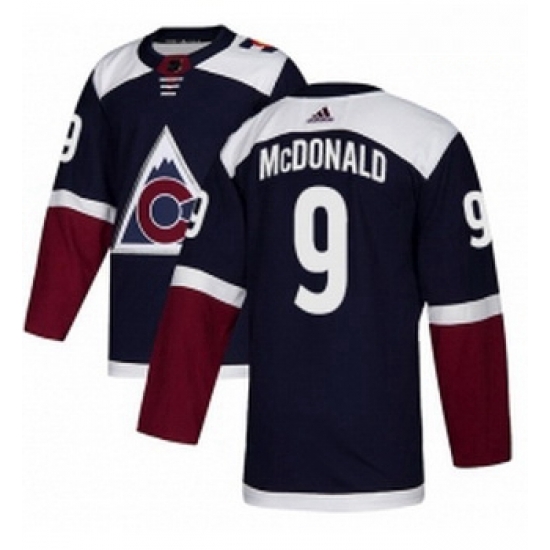 Youth Adidas Colorado Avalanche 9 Lanny McDonald Authentic Navy Blue Alternate NHL Jersey Youth Adidas Colorado Avalanche 9 Lanny McDonald Authentic Navy Blue Alternate NHL Jersey
