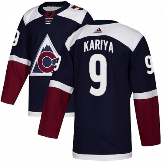 Youth Adidas Colorado Avalanche 9 Paul Kariya Authentic Navy Blue Alternate NHL Jersey Youth Adidas Colorado Avalanche 9 Paul Kariya Authentic Navy Blue Alternate NHL Jersey