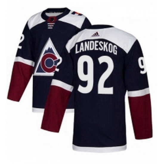 Youth Adidas Colorado Avalanche 92 Gabriel Landeskog Authentic Navy Blue Alternate NHL Jersey Youth Adidas Colorado Avalanche 92 Gabriel Landeskog Authentic Navy Blue Alternate NHL Jersey