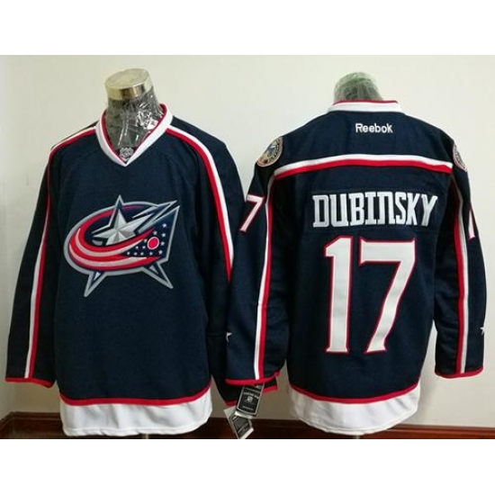 Blue Jackets #17 Brandon Dubinsky Navy Blue Home Stitched NHL Jersey Blue Jackets #17 Brandon Dubinsky Navy Blue Home Stitched NHL Jersey