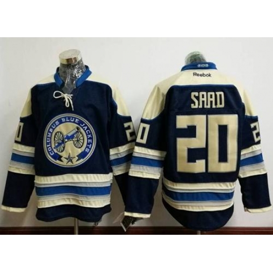 Blue Jackets #20 Brandon Saad Navy Blue Alternate Stitched NHL Jersey Blue Jackets #20 Brandon Saad Navy Blue Alternate Stitched NHL Jersey