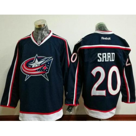 Blue Jackets #20 Brandon Saad Navy Blue Home Stitched NHL Jersey Blue Jackets #20 Brandon Saad Navy Blue Home Stitched NHL Jersey