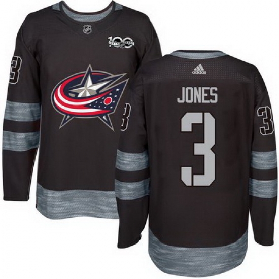 Blue Jackets #3 Seth Jones Black 1917 2017 100th Anniversary Stitched NHL Jersey Blue Jackets #3 Seth Jones Black 1917 2017 100th Anniversary Stitched NHL Jersey