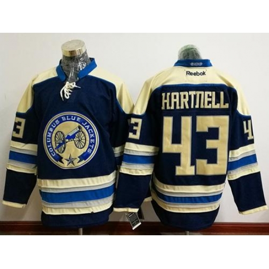 Blue Jackets #43 Scott Hartnell Navy Blue Alternate Stitched NHL Jersey Blue Jackets #43 Scott Hartnell Navy Blue Alternate Stitched NHL Jersey
