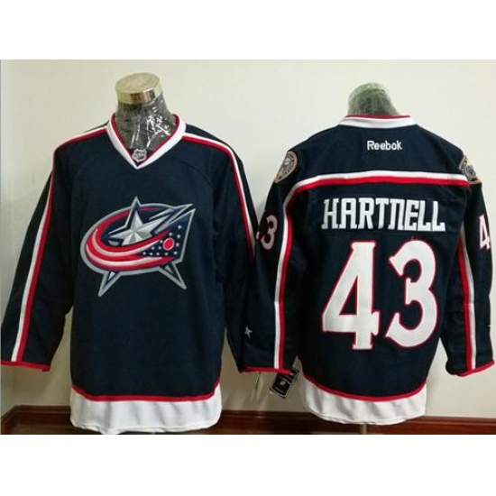 Blue Jackets #43 Scott Hartnell Navy Blue Home Stitched NHL Jersey Blue Jackets #43 Scott Hartnell Navy Blue Home Stitched NHL Jersey
