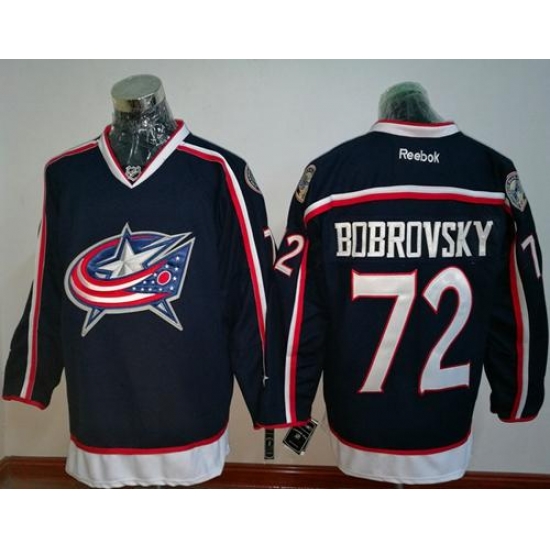 Blue Jackets #72 Sergei Bobrovsky Navy Blue Home Stitched NHL Jersey Blue Jackets #72 Sergei Bobrovsky Navy Blue Home Stitched NHL Jersey