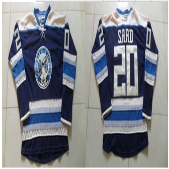 Columbus Blue Jackets #20 Brandon Saad Navy Blue Alternate Stitched NHL Jersey Columbus Blue Jackets #20 Brandon Saad Navy Blue Alternate Stitched NHL Jersey