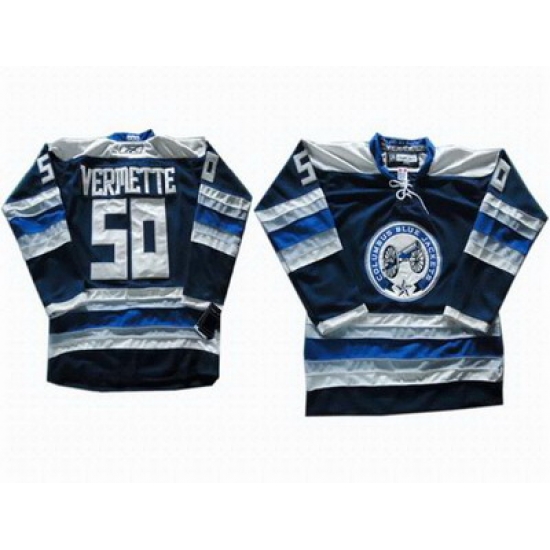 Columbus Blue Jackets #50 Antoine Vermette Third Blue jersey Columbus Blue Jackets #50 Antoine Vermette Third Blue jersey