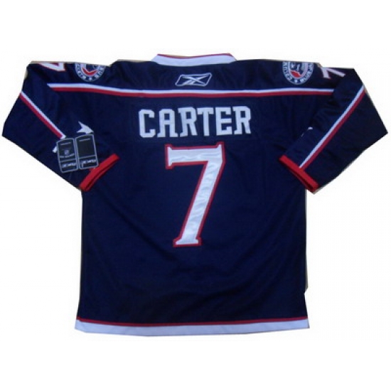 Columbus Blue Jackets #7 Jeff Carter Dark Blue 10TH NHL ice hockey Jerseys Columbus Blue Jackets #7 Jeff Carter Dark Blue 10TH NHL ice hockey Jerseys