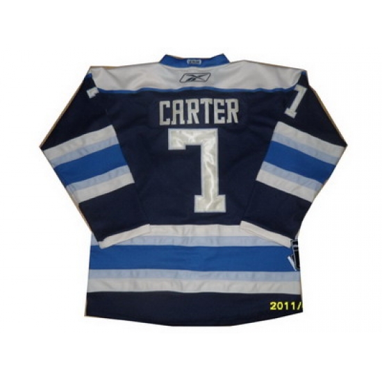 Columbus Blue Jackets #7 Jeff Carter Dark Blue Third Hockey NHL Jerseys Columbus Blue Jackets #7 Jeff Carter Dark Blue Third Hockey NHL Jerseys