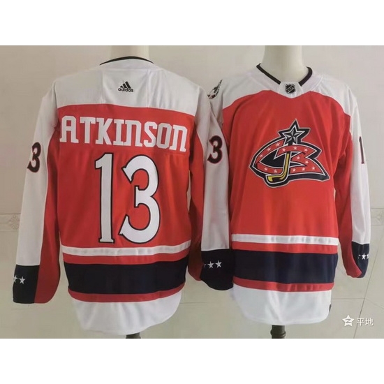 Men Columbus Blue Jackets 13 Cam Atkinson Orange 2021 Retro Stitched NHL Jersey Men Columbus Blue Jackets 13 Cam Atkinson Orange 2021 Retro Stitched NHL Jersey