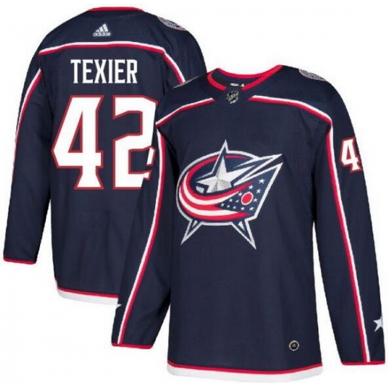 Men Columbus Blue Jackets 42 Alexandre Texier Navy Adidas Jersey Men Columbus Blue Jackets 42 Alexandre Texier Navy Adidas Jersey
