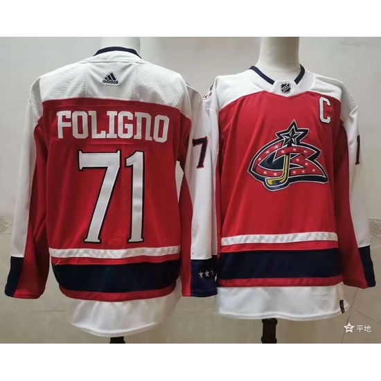 Men Columbus Blue Jackets 71 Nick Foligno Orange 2021 Retro Stitched NHL Jersey Men Columbus Blue Jackets 71 Nick Foligno Orange 2021 Retro Stitched NHL Jersey