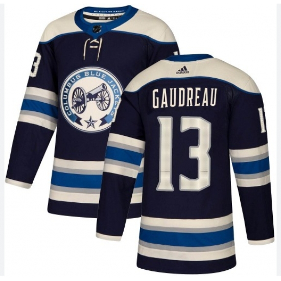Men Columbus Blue Jackets Johnny Gaudreau #13 Stitched NHL Blue Navy Jersey Men Columbus Blue Jackets Johnny Gaudreau #13 Stitched NHL Blue Navy Jersey