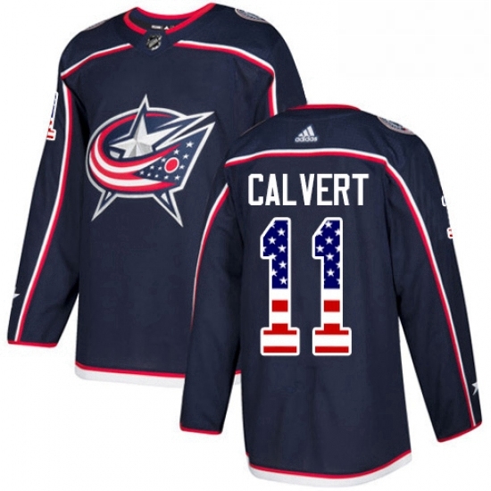 Mens Adidas Columbus Blue Jackets 11 Matt Calvert Authentic Navy Blue USA Flag Fashion NHL Jersey Mens Adidas Columbus Blue Jackets 11 Matt Calvert Authentic Navy Blue USA Flag Fashion NHL Jersey