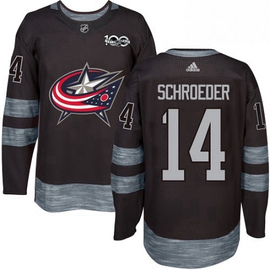 Mens Adidas Columbus Blue Jackets 14 Jordan Schroeder Authentic Black 1917 2017 100th Anniversary NHL Jersey Mens Adidas Columbus Blue Jackets 14 Jordan Schroeder Authentic Black 1917 2017 100th Anniversary NHL Jersey