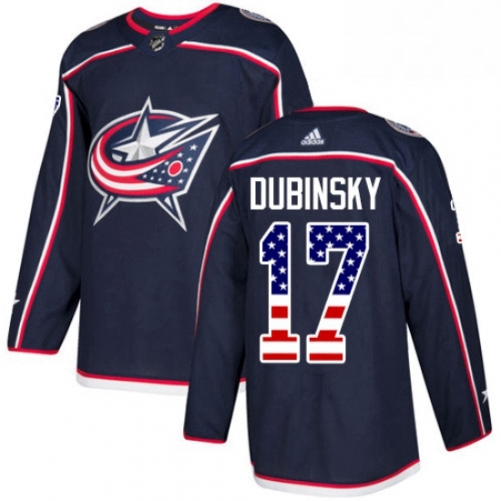 Mens Adidas Columbus Blue Jackets 17 Brandon Dubinsky Authentic Navy Blue USA Flag Fashion NHL Jersey Mens Adidas Columbus Blue Jackets 17 Brandon Dubinsky Authentic Navy Blue USA Flag Fashion NHL Jersey