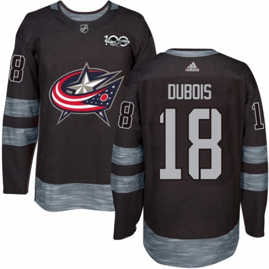 Mens Adidas Columbus Blue Jackets 18 Pierre Luc Dubois Premier Black 1917 2017 100th Anniversary NHL Jersey Mens Adidas Columbus Blue Jackets 18 Pierre Luc Dubois Premier Black 1917 2017 100th Anniversary NHL Jersey