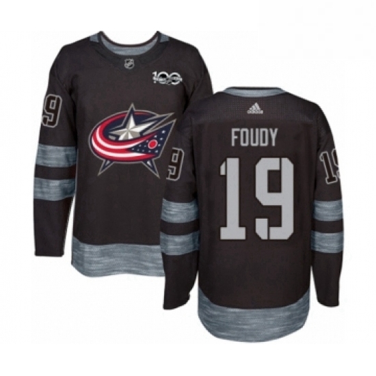 Mens Adidas Columbus Blue Jackets 19 Liam Foudy Authentic Black 1917 2017 100th Anniversary NHL Jersey Mens Adidas Columbus Blue Jackets 19 Liam Foudy Authentic Black 1917 2017 100th Anniversary NHL Jersey