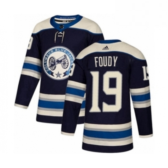 Mens Adidas Columbus Blue Jackets 19 Liam Foudy Premier Navy Blue Alternate NHL Jersey Mens Adidas Columbus Blue Jackets 19 Liam Foudy Premier Navy Blue Alternate NHL Jersey