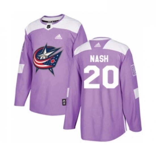 Mens Adidas Columbus Blue Jackets 20 Riley Nash Authentic Purple Fights Cancer Practice NHL Jersey Mens Adidas Columbus Blue Jackets 20 Riley Nash Authentic Purple Fights Cancer Practice NHL Jersey