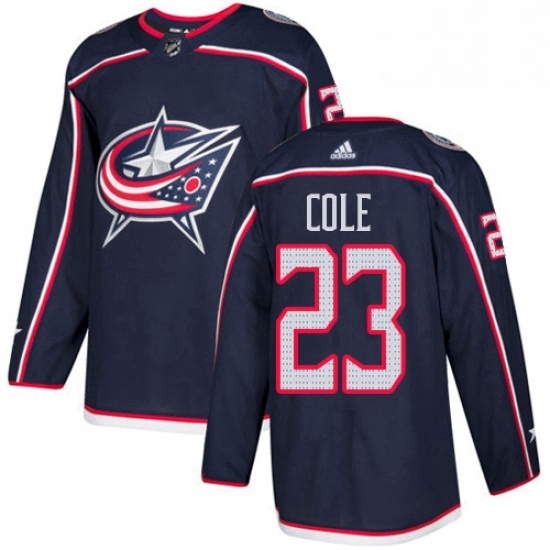 Mens Adidas Columbus Blue Jackets 23 Ian Cole Authentic Navy Blue Home NHL Jersey Mens Adidas Columbus Blue Jackets 23 Ian Cole Authentic Navy Blue Home NHL Jersey