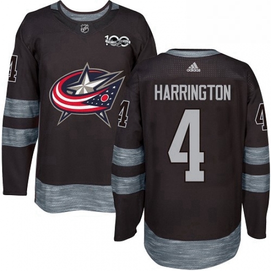 Mens Adidas Columbus Blue Jackets 4 Scott Harrington Premier Black 1917 2017 100th Anniversary NHL Jersey Mens Adidas Columbus Blue Jackets 4 Scott Harrington Premier Black 1917 2017 100th Anniversary NHL Jersey