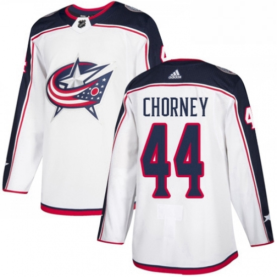 Mens Adidas Columbus Blue Jackets 44 Taylor Chorney Authentic White Away NHL Jersey Mens Adidas Columbus Blue Jackets 44 Taylor Chorney Authentic White Away NHL Jersey