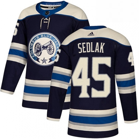 Mens Adidas Columbus Blue Jackets 45 Lukas Sedlak Authentic Navy Blue Alternate NHL Jersey Mens Adidas Columbus Blue Jackets 45 Lukas Sedlak Authentic Navy Blue Alternate NHL Jersey