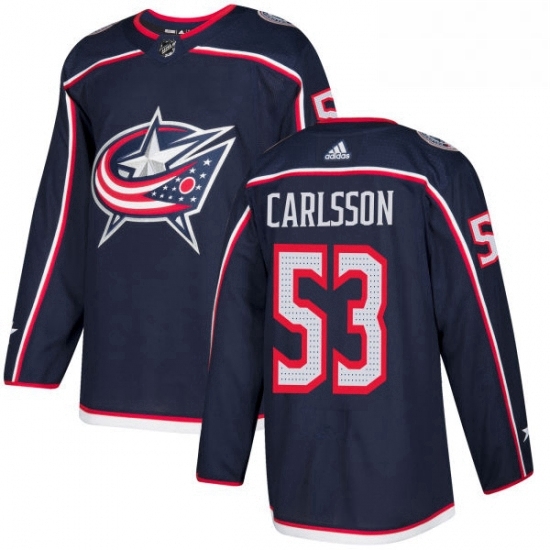 Mens Adidas Columbus Blue Jackets 53 Gabriel Carlsson Premier Navy Blue Home NHL Jersey Mens Adidas Columbus Blue Jackets 53 Gabriel Carlsson Premier Navy Blue Home NHL Jersey