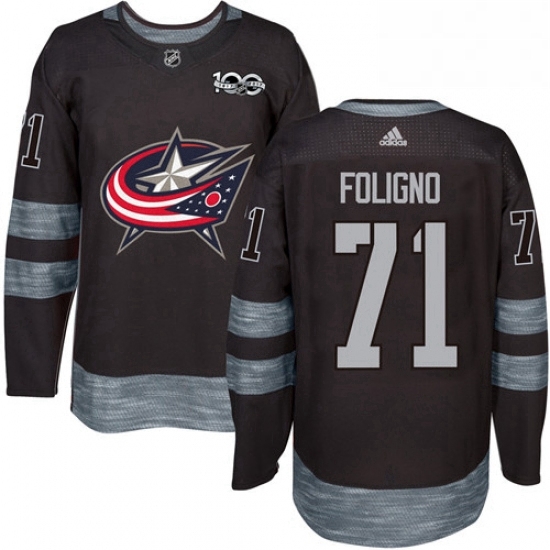 Mens Adidas Columbus Blue Jackets 71 Nick Foligno Authentic Black 1917 2017 100th Anniversary NHL Jersey Mens Adidas Columbus Blue Jackets 71 Nick Foligno Authentic Black 1917 2017 100th Anniversary NHL Jersey