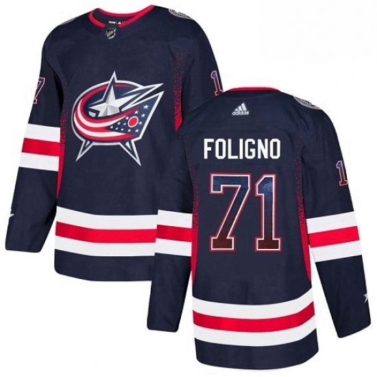 Mens Adidas Columbus Blue Jackets 71 Nick Foligno Authentic Navy Blue Drift Fashion NHL Jersey Mens Adidas Columbus Blue Jackets 71 Nick Foligno Authentic Navy Blue Drift Fashion NHL Jersey