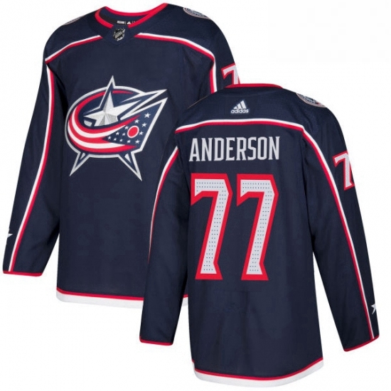 Mens Adidas Columbus Blue Jackets 77 Josh Anderson Premier Navy Blue Home NHL Jersey Mens Adidas Columbus Blue Jackets 77 Josh Anderson Premier Navy Blue Home NHL Jersey