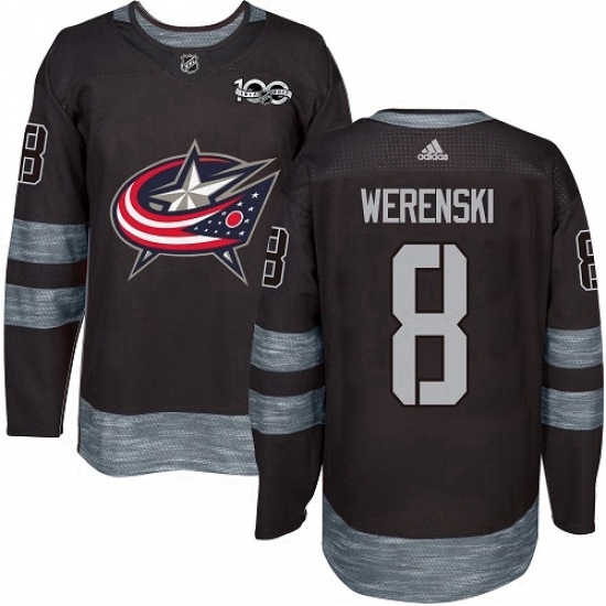 Mens Adidas Columbus Blue Jackets 8 Zach Werenski Authentic Black 1917 2017 100th Anniversary NHL Jersey Mens Adidas Columbus Blue Jackets 8 Zach Werenski Authentic Black 1917 2017 100th Anniversary NHL Jersey