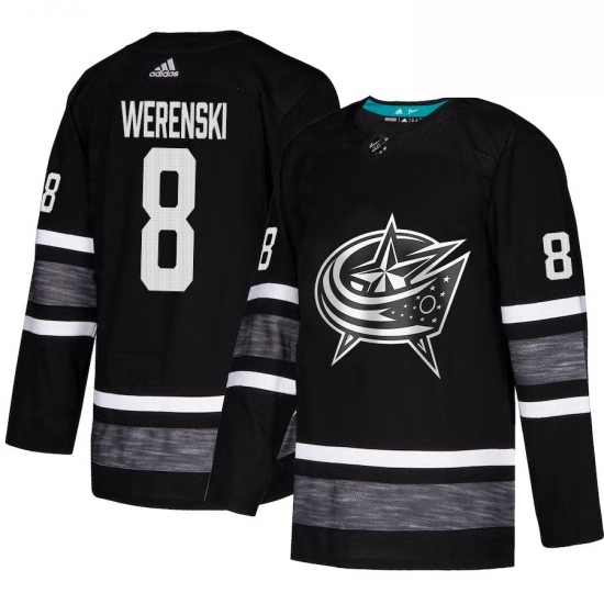 Mens Adidas Columbus Blue Jackets 8 Zach Werenski Black 2019 All Star Game Parley Authentic Stitched NHL Jersey Mens Adidas Columbus Blue Jackets 8 Zach Werenski Black 2019 All Star Game Parley Authentic Stitched NHL Jersey